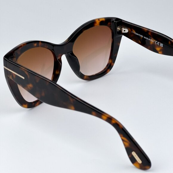 Tom Ford FT0940/S CARA 55F BRAND NEW Sunglasses Havana Gradient Brown Women - Picture 8 of 11